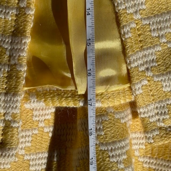 VINTAGE Rosier Patterned Yellow Suit - Picture 8 of 16